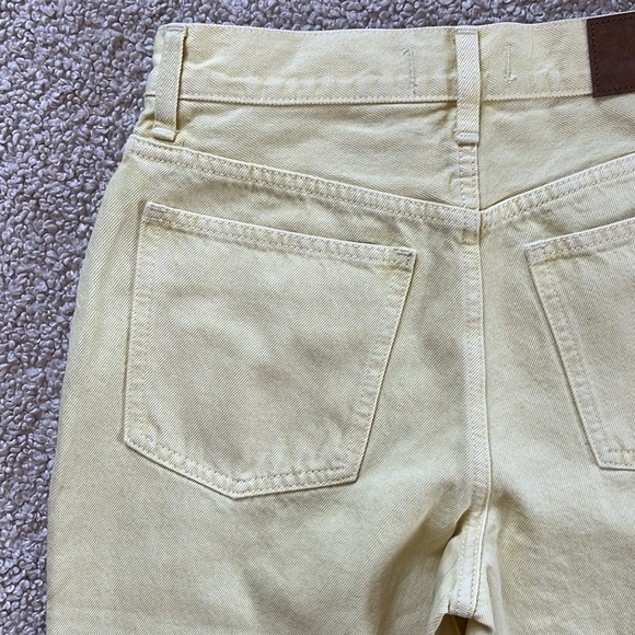 MADEWELL Baggy Straight Jeans in Pale Daffodil NWT Size 25 - Picture 15 of 16